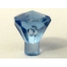 Part 30153 Trans-Medium Blue Rock 1 x 1 Jewel 24 Facet 